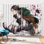 Attack on Titan Curtains Blackout Window Drapes for Room Decoration