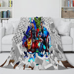 Avengers 4 Flannel Blanket Fleece Throw Cosplay Blanket Wrap Nap Quilt