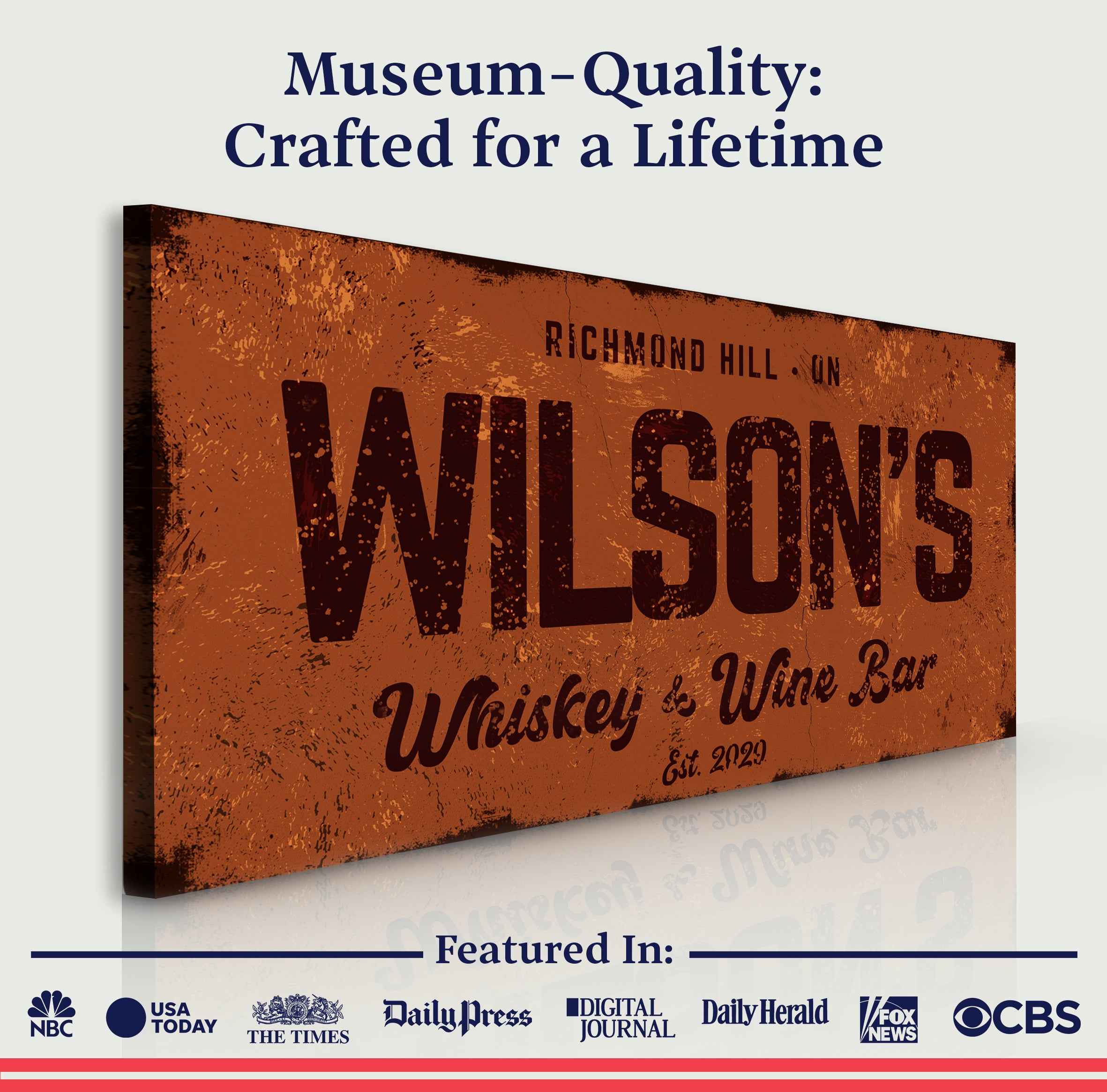 Whiskey And Wine Bar Sign II