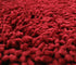 DaDa Bedding Burgundy Red Shaggy Soft Chenille Noodle Carpet Rug Bath Mat