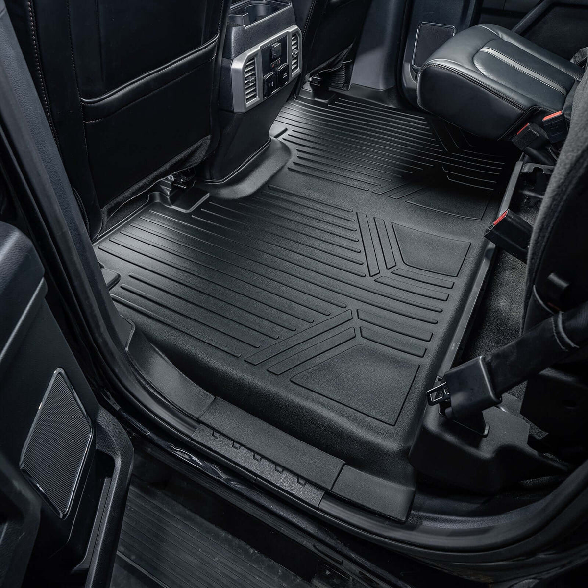 SmartCoverage™ Custom Fit Floor Liners For 2015-2025 Ford F-150 SuperCrew Cab with 1st Row Bucket Seats