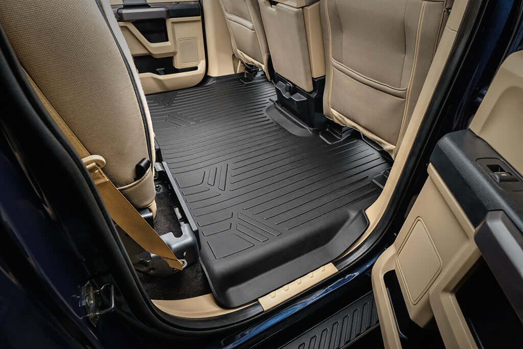 SmartCoverage™ Custom Fit Floor Liners For 2015-2025 Ford F-150 SuperCrew Cab with 1st Row Bench Seat (No OTH and no 2nd Row Underseat Storage) Vinyl Flooring