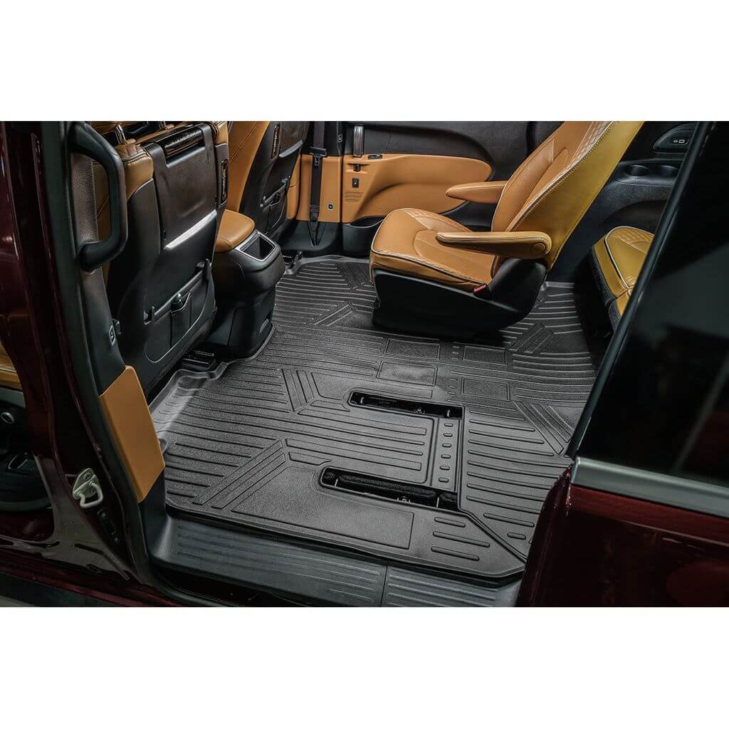 Smart Trim™ Custom Fit Floor Liners For 2022-2025 Chrysler Pacifica with 2nd Row Bucket Seats(Touring & L Models)