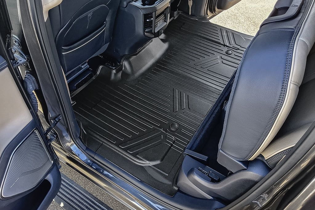 SmartCoverage™ Custom Fit Floor Liners For 2025-2026 Ram 1500 RHO Crew Cab with Rear Underseat Storage Box with 1st Row Bucket Seats