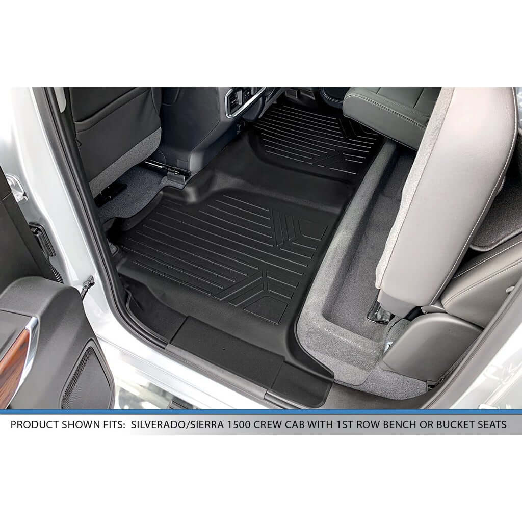 SMARTLINER Custom Fit Floor Liners For 2019-2025 2500/3500 Silverado/Sierra Crew Cab 2019-2021 Crew Cab (BNOC)