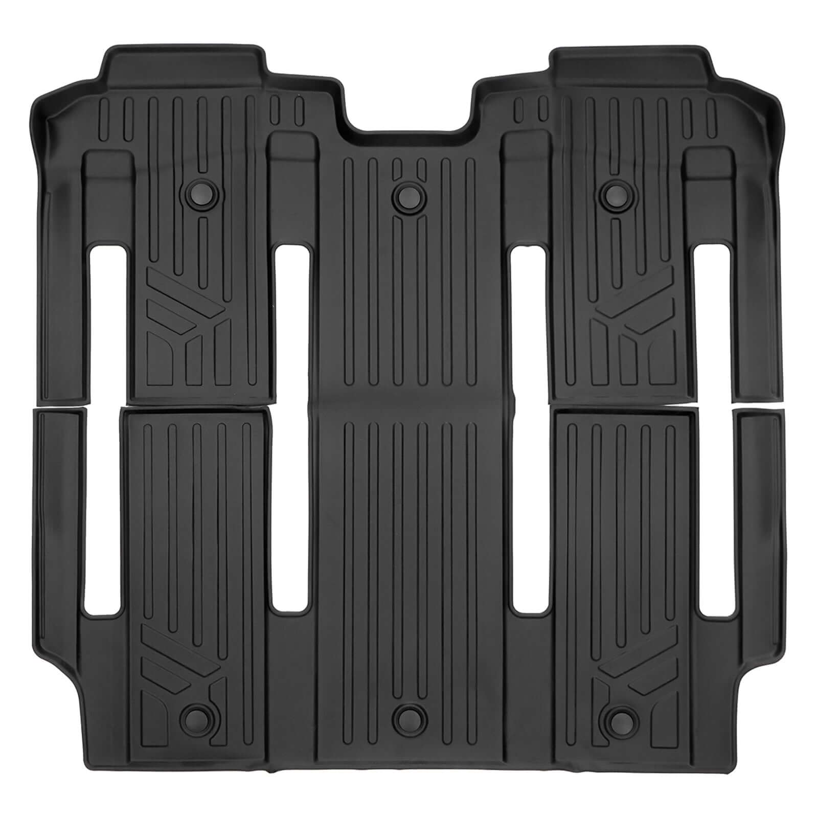 SMARTLINER Custom Fit Floor Liners For 2021-2025 Toyota Sienna with 2nd Row Bucket Seats and Spare Tire