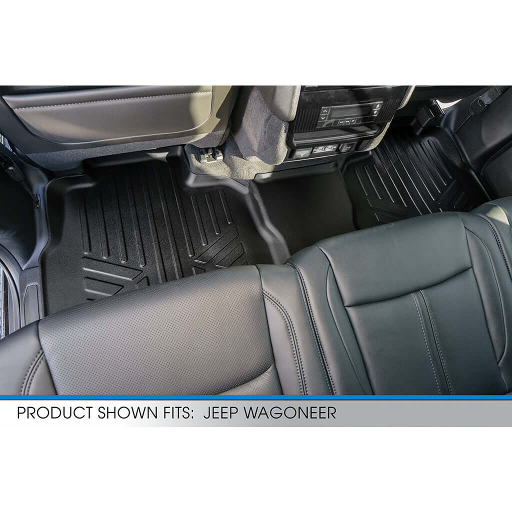 SMARTLINER Custom Fit Floor Liners For 2022-2025 Jeep Grand Wagoneer (8 Passenger Model)