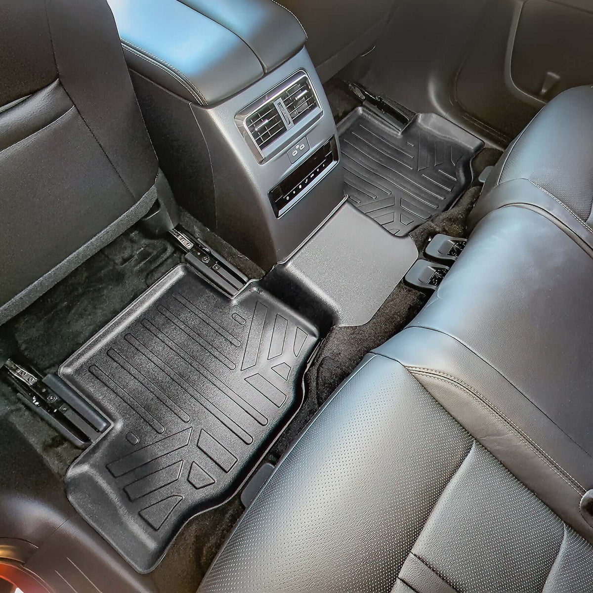 SMARTLINER Custom Fit Floor Liners For 2024-2025 Mazda CX-90 (Only Fits 2nd Row Bucket Seats With Center Console)