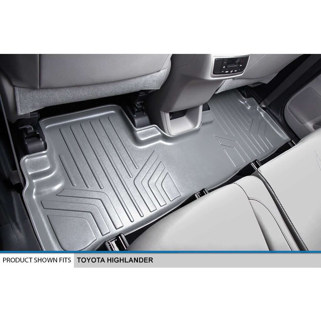 SMARTLINER Custom Fit Floor Liners For 2014-2019 Toyota Highlander (with 2nd Row Bench Seat)