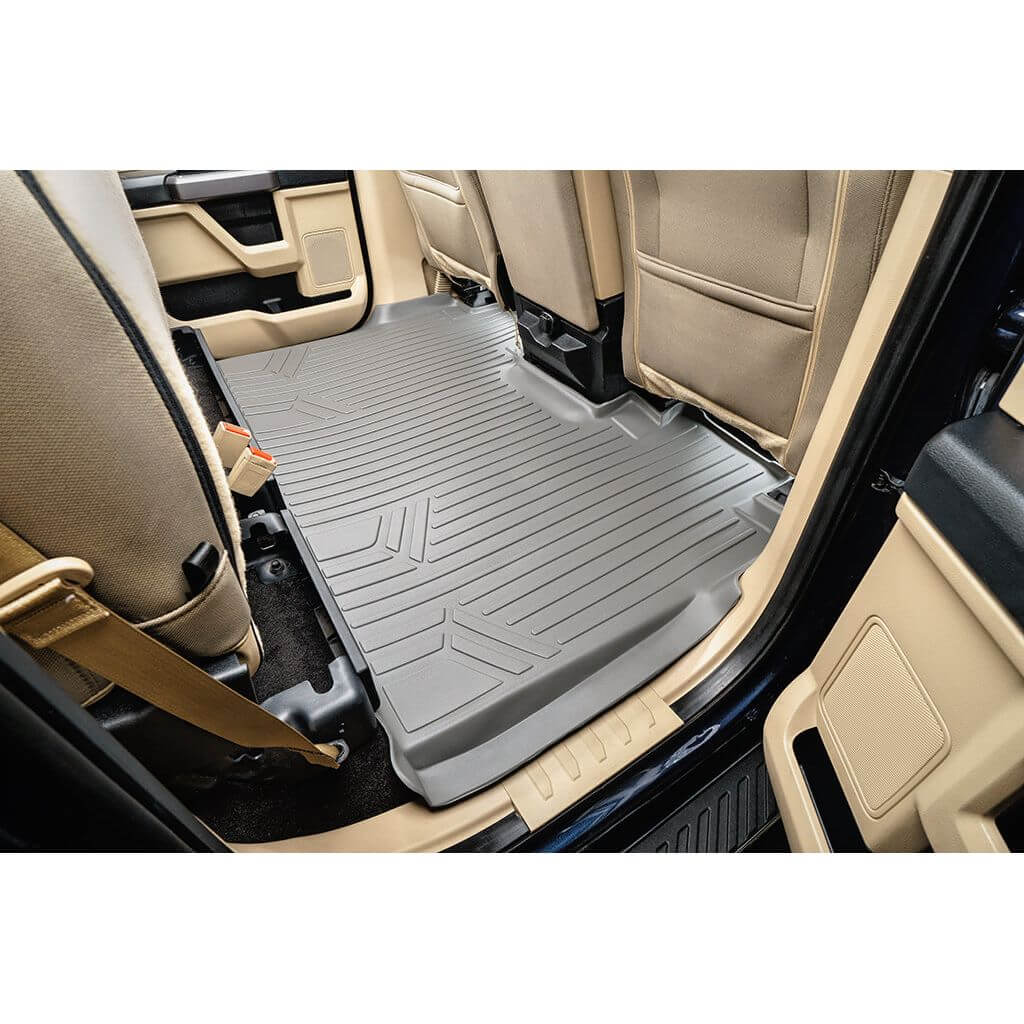 SmartCoverage™ Custom Fit Floor Liners For 2015-2025 Ford F-150 SuperCrew Cab with 1st Row Bench Seat No 2nd Row Underseat Storage