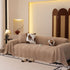 Plush Fleece Sofa Cover with 3D Cable Knit Texture Soft Cozy Warm Sofa Throw Blanket