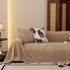 Plush Fleece Sofa Cover with 3D Cable Knit Texture Soft Cozy Warm Sofa Throw Blanket