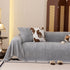 Plush Fleece Sofa Cover with 3D Cable Knit Texture Soft Cozy Warm Sofa Throw Blanket
