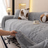 Plush Fleece Sofa Cover with 3D Cable Knit Texture Soft Cozy Warm Sofa Throw Blanket