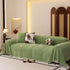 Plush Fleece Sofa Cover with 3D Cable Knit Texture Soft Cozy Warm Sofa Throw Blanket