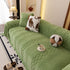 Plush Fleece Sofa Cover with 3D Cable Knit Texture Soft Cozy Warm Sofa Throw Blanket