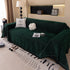 Solid Color Chenille Sofa Cover Blanket Furniture Covers for Sofas and Loveseats