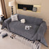 Solid Color Chenille Sofa Cover Blanket Furniture Covers for Sofas and Loveseats