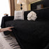 Solid Color Chenille Sofa Cover Blanket Furniture Covers for Sofas and Loveseats