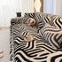 Plush Sherpa Sofa Throw Cover for Sectional, Jacquard Wave Throw Furniture Protector