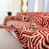 Plush Sherpa Sofa Throw Cover for Sectional, Jacquard Wave Throw Furniture Protector