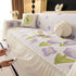 Ruffled Sweet Floral Sofa Cover with Skirt, Soft and Decorative Couch Throw Cover