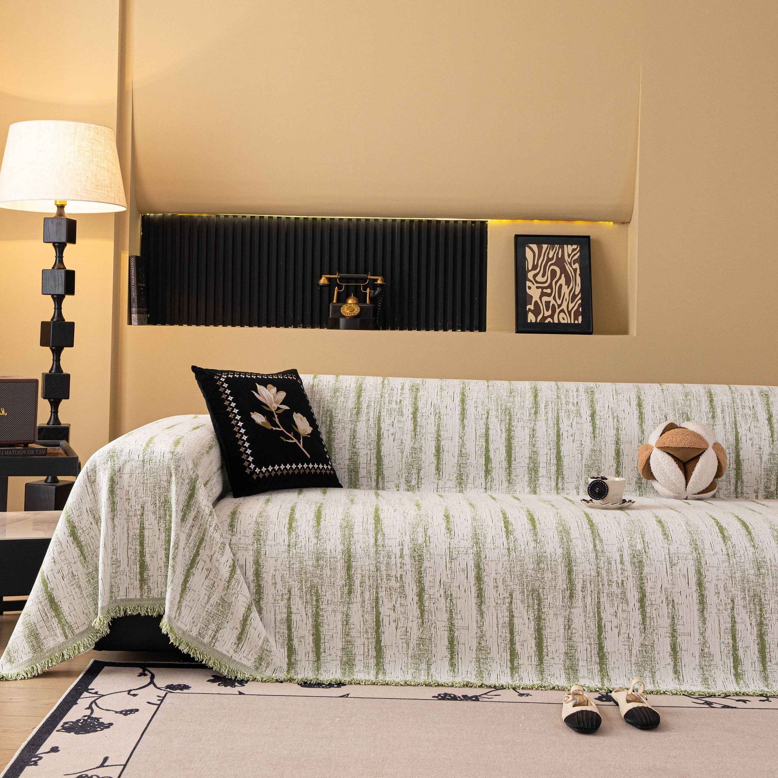 Chenille Oversized Throws for Couches, Washable and Durable Sofa Slipcover for Pets