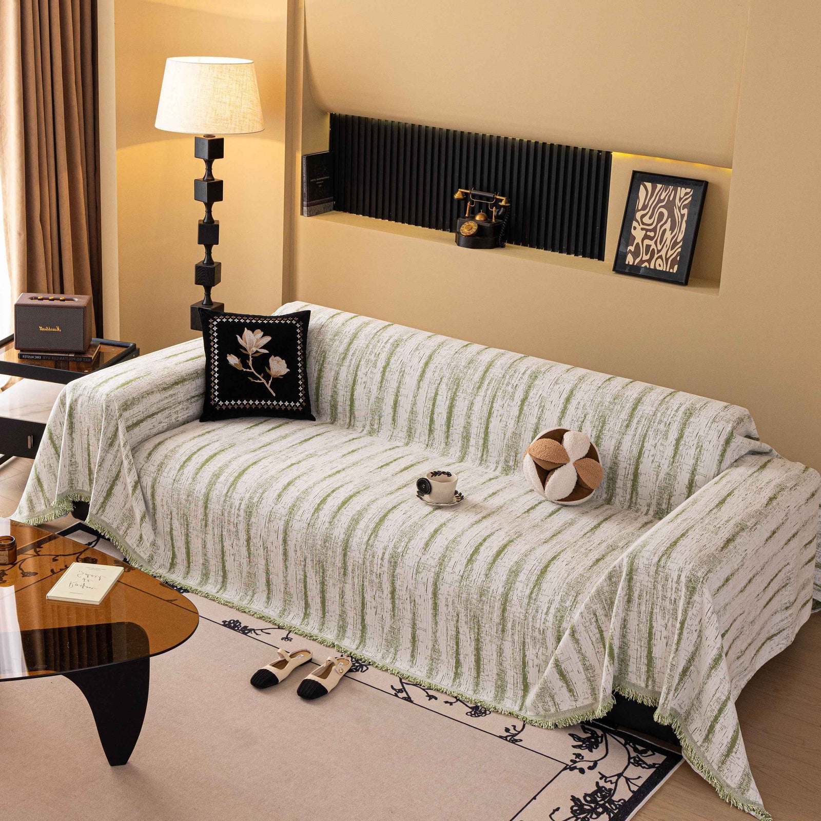 Chenille Oversized Throws for Couches, Washable and Durable Sofa Slipcover for Pets