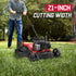21" 125cc Gas Push 2-1 Lawn Mower w/ Briggs & Stratton 300E Engine B8721C