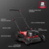 21" 125cc Gas Push 2-1 Lawn Mower w/ Briggs & Stratton 300E Engine B8721C