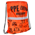 Drawstring Bag PPE Experts with reflective strip
