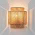 1-Light Farmhouse Rattan Wall Sconce Lighting