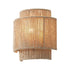 1-Light Farmhouse Rattan Wall Sconce Lighting