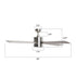 52" Bucholz Industrial Ceiling Fan with Dimmable LED Light