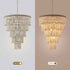 32 Inch Nelly 9-Light Bohemia Wood Beaded Chandelier