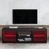 Modern 68 Inch TV Stand Media Console with LED Lights for Living Room