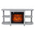 Decorative Modern 48" TV Stand with 18" Insert Electric Fireplace
