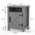 18" Solid Wood Farmhouse Nightstand for Bedroom in Brown or Grey or White