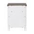 18" Solid Wood Farmhouse Nightstand for Bedroom in Brown or Grey or White
