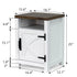 18" Solid Wood Farmhouse Nightstand for Bedroom in Brown or Grey or White