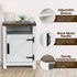 18" Solid Wood Farmhouse Nightstand for Bedroom in Brown or Grey or White