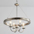 4-Light Iron Modern Island Pendant Lighting with Acrylic Lens