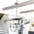 4-Light Iron Modern Island Pendant Lighting with Acrylic Lens
