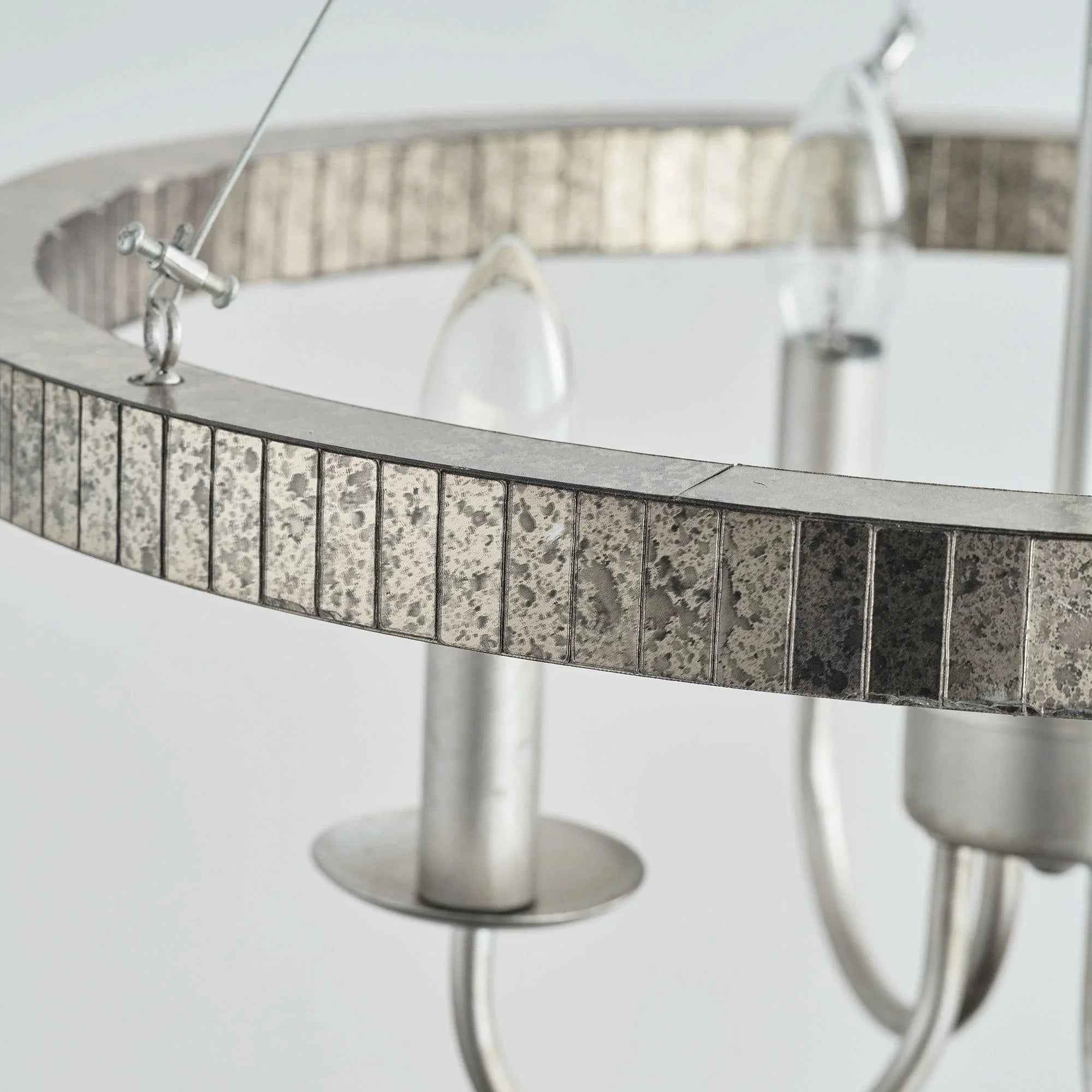 4-Light Iron Modern Island Pendant Lighting with Acrylic Lens