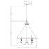 4-Light Iron Modern Island Pendant Lighting with Acrylic Lens