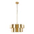 Golden 5-Light Iron Dry Rated Island Pendant Lighting