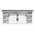 68" Farmhouse TV Stand with Double Sliding Barn Doors for Living Room