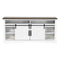 68" Farmhouse TV Stand with Double Sliding Barn Doors for Living Room