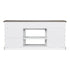 68" Farmhouse TV Stand with Double Sliding Barn Doors for Living Room