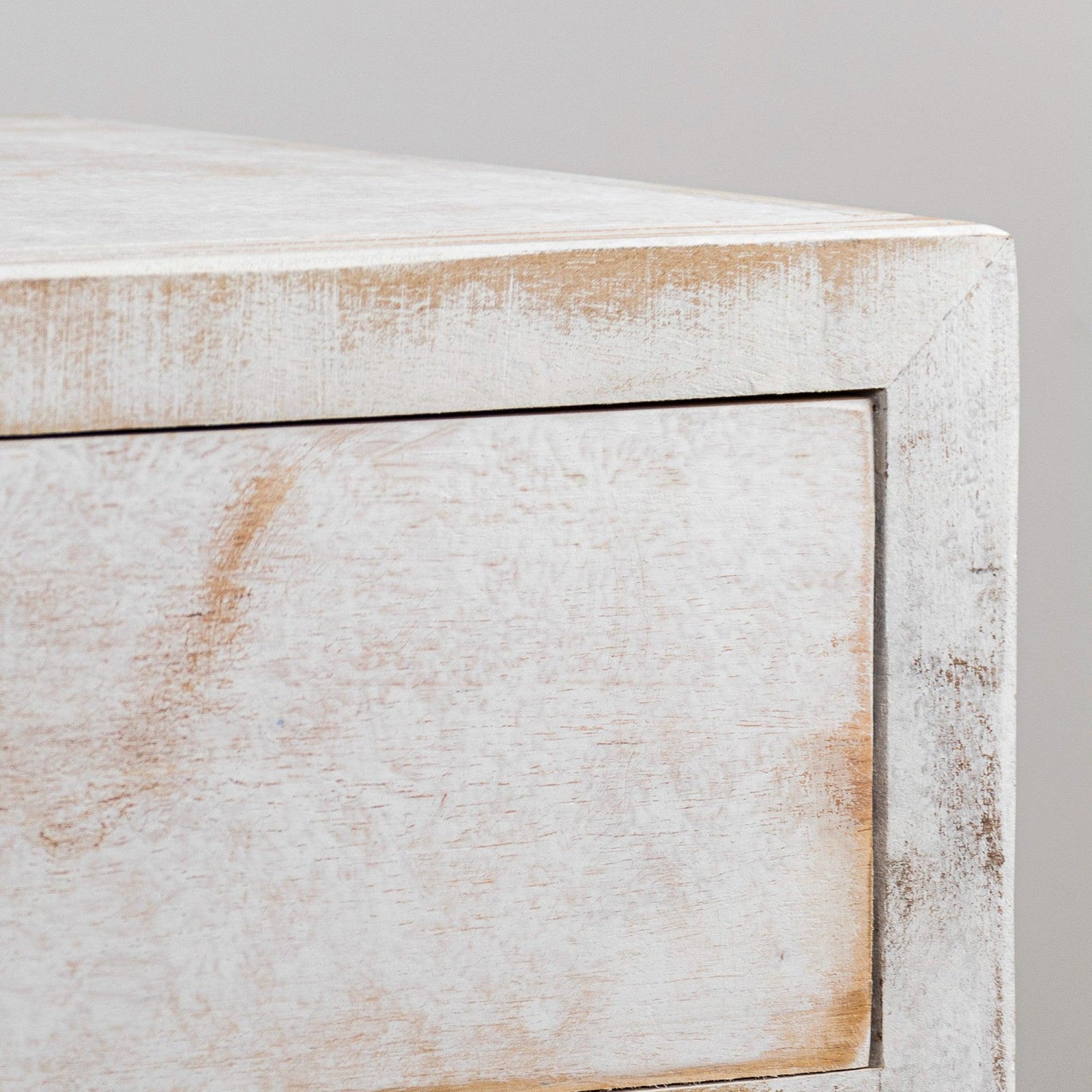 Classic Modern 1-Drawer Solid Wood White Nightstand Side Table